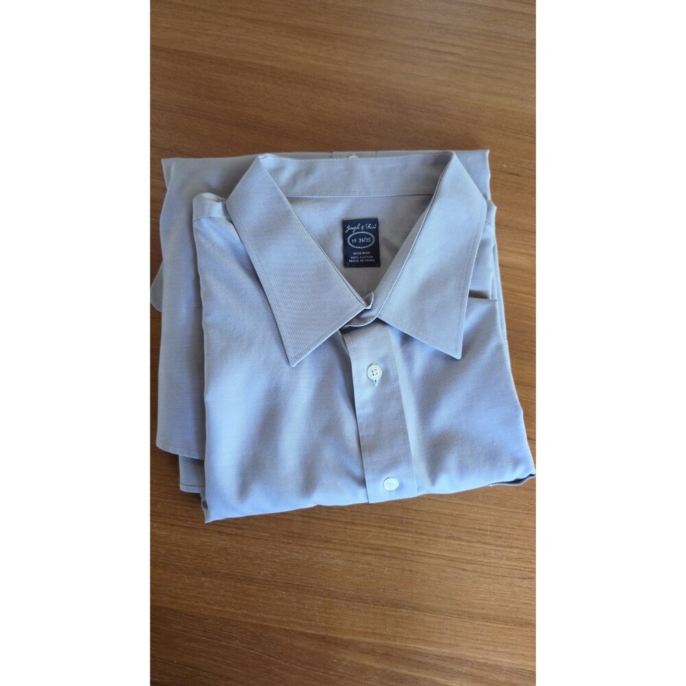 Joseph & Feiss 100% Cotton Men's Button Down Long Sleeve Shirt Size 19 34/35